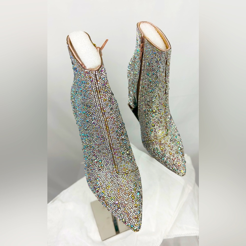 Betsey Johnson Women's Cady Evening Booties Encrusted Sparkling Rhinesto… - Picture 8 of 12